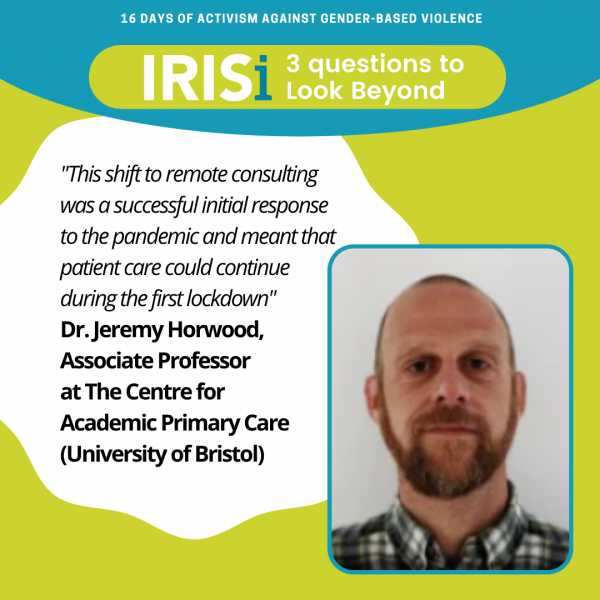 Dr. Jeremy Horwood, Associate Professor at The Centre for Academic Primary Care (University of Bristol)